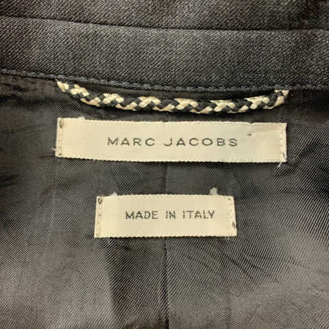 MARC JACOBS Size 38 Pink Heather Stretch Wool Contrast Collar Sport Coat
