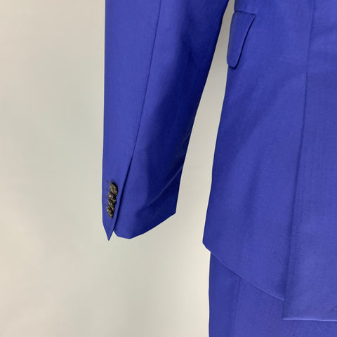 PAUL SMITH Kensington Fit Size 40 Regular Royal Blue Wool / Mohair Suit