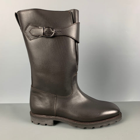 PAUL STUART Size 8 Brown Solid Leather Pull On Boots
