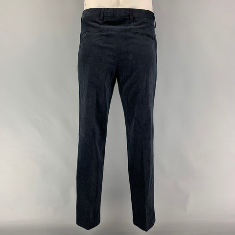 THE KOOPLES Taille 42 Costume à revers cranté en coton velours côtelé noir