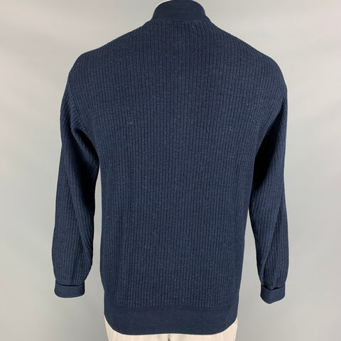 45rpm Size L Indigo Knitted Cotton Buttoned Jacket