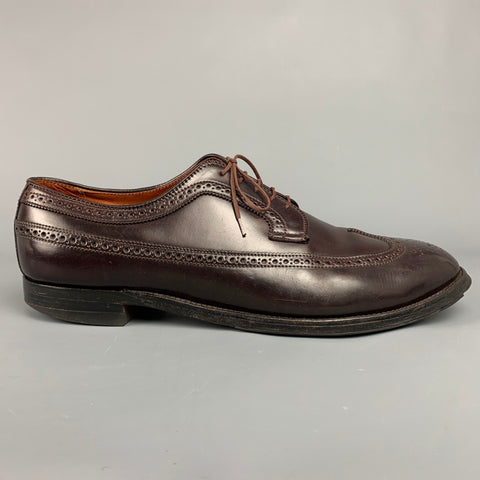 ALDEN 58872 Size 14 Color 8 Perforated Leather Wingtip Lace Up Shoes
