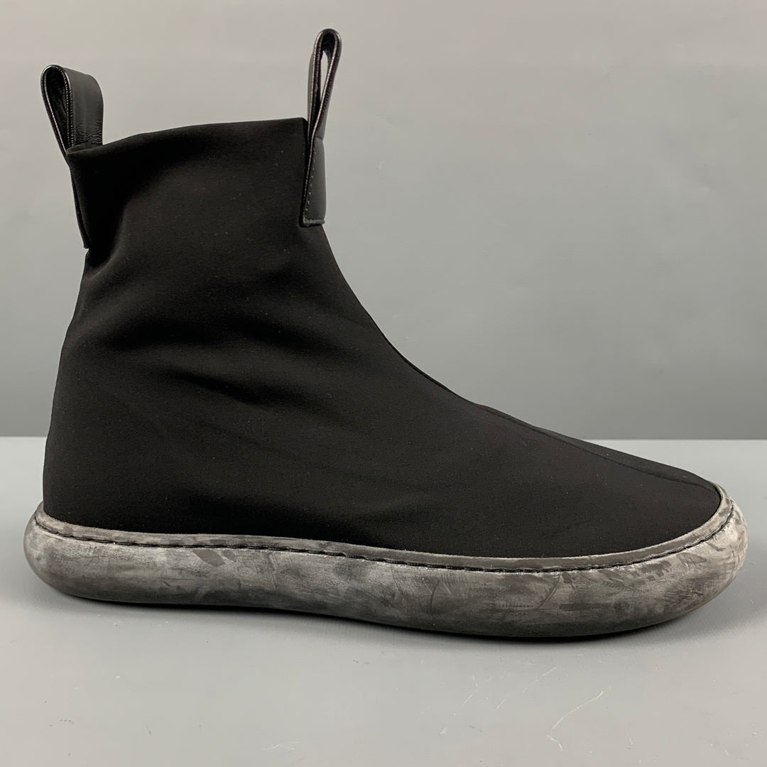 FAUSTO SANTINI Size 8 Black Slip On Boots