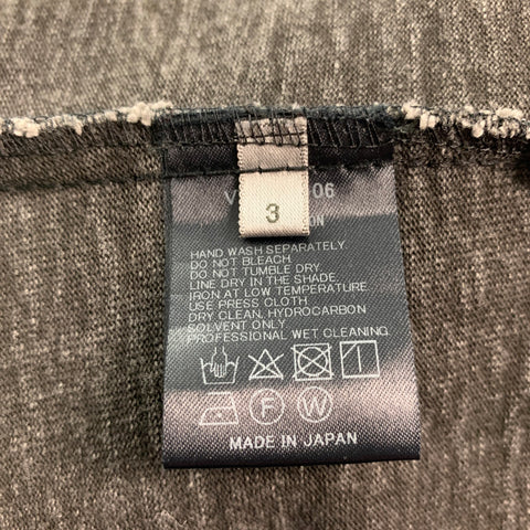 THE VIRIDI-ANNE Size M Grey Cotton Single Breasted Jacket