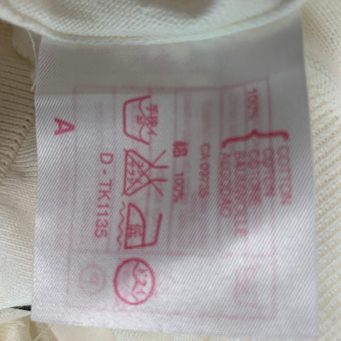 JOHN SMEDLEY Size M Cream Cotton Crew-Neck Pullover