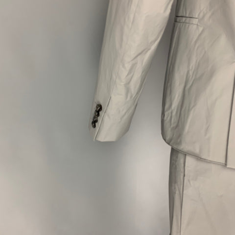 CALVIN KLEIN COLLECTION Taille 38 Costume Gris Polyuréthane Polyester