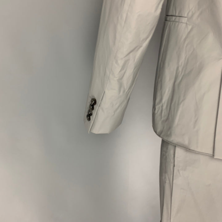 CALVIN KLEIN COLLECTION Size 38 Grey Polyurethane Polyester Suit