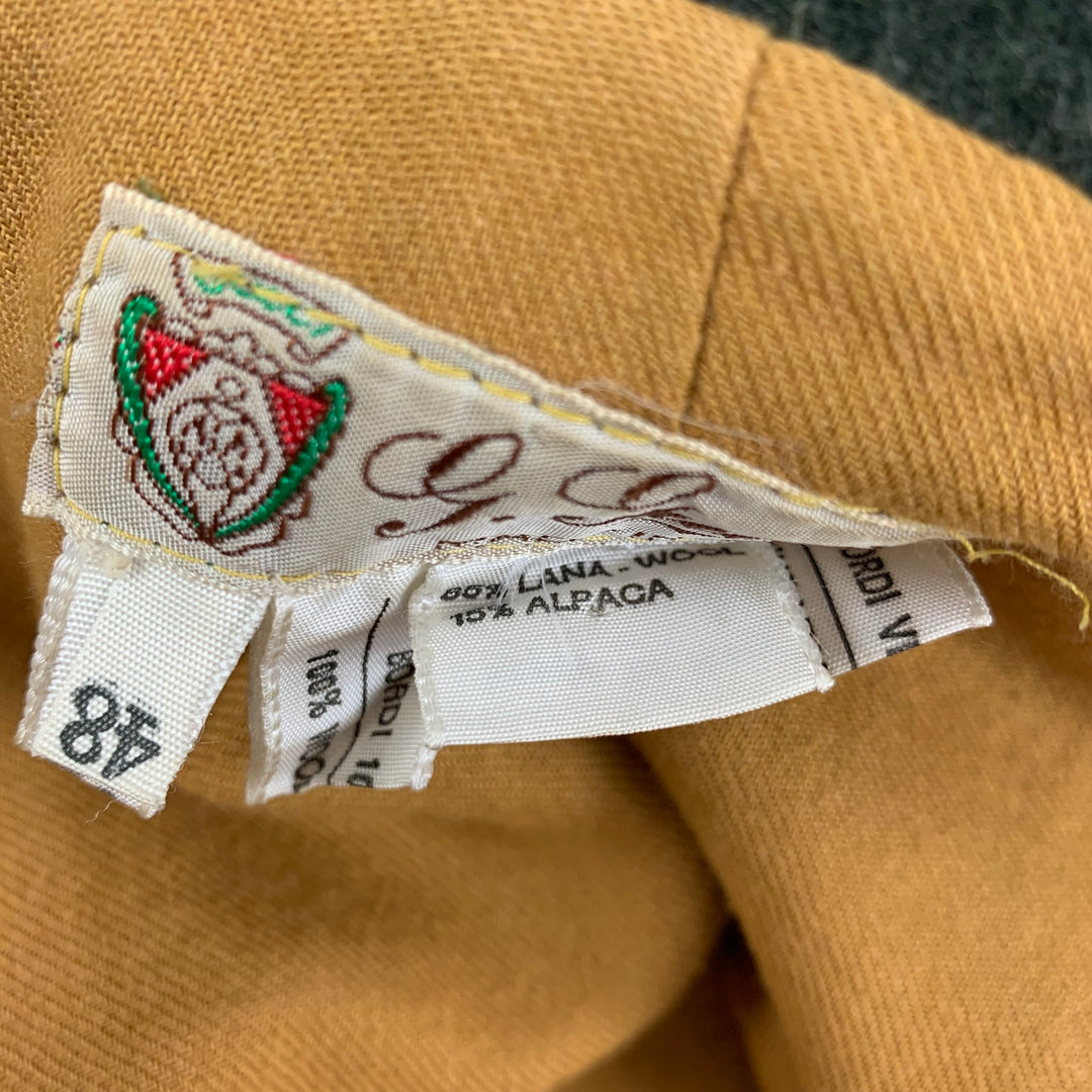 Vintage GUCCI Size 38 Green Forest Green Mixed Materials Wool Jacket