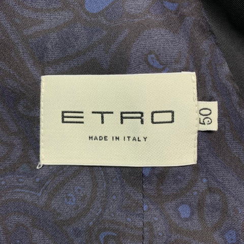 ETRO Size 40 Black Wool Shawl Collar Vest