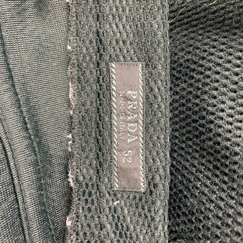 PRADA Size 36 Black Mesh Polyester Casual Pants