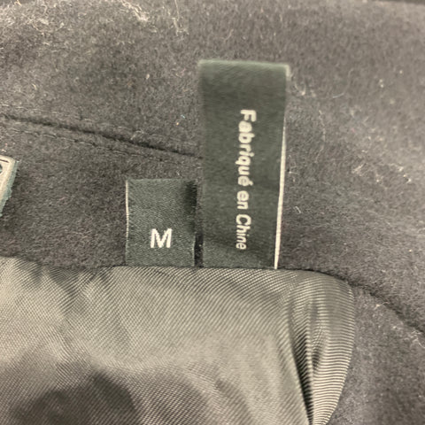 THEORY Size M Black Brick Vertical Stripe Bower Coat