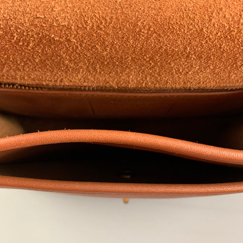 Vintage COACH Tan Leather Cross Body Handbag