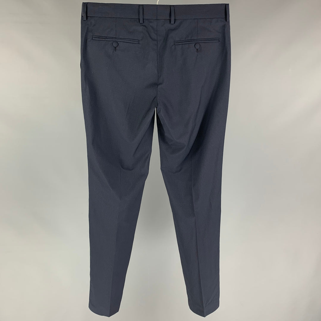 THE KOOPLES Size 32 Navy Stripe Wool Zip Fly Dress Pants – Sui Generis  Designer Consignment