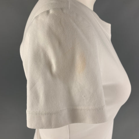 BRANDON MAXWELL Talla S Camiseta de algodón blanca