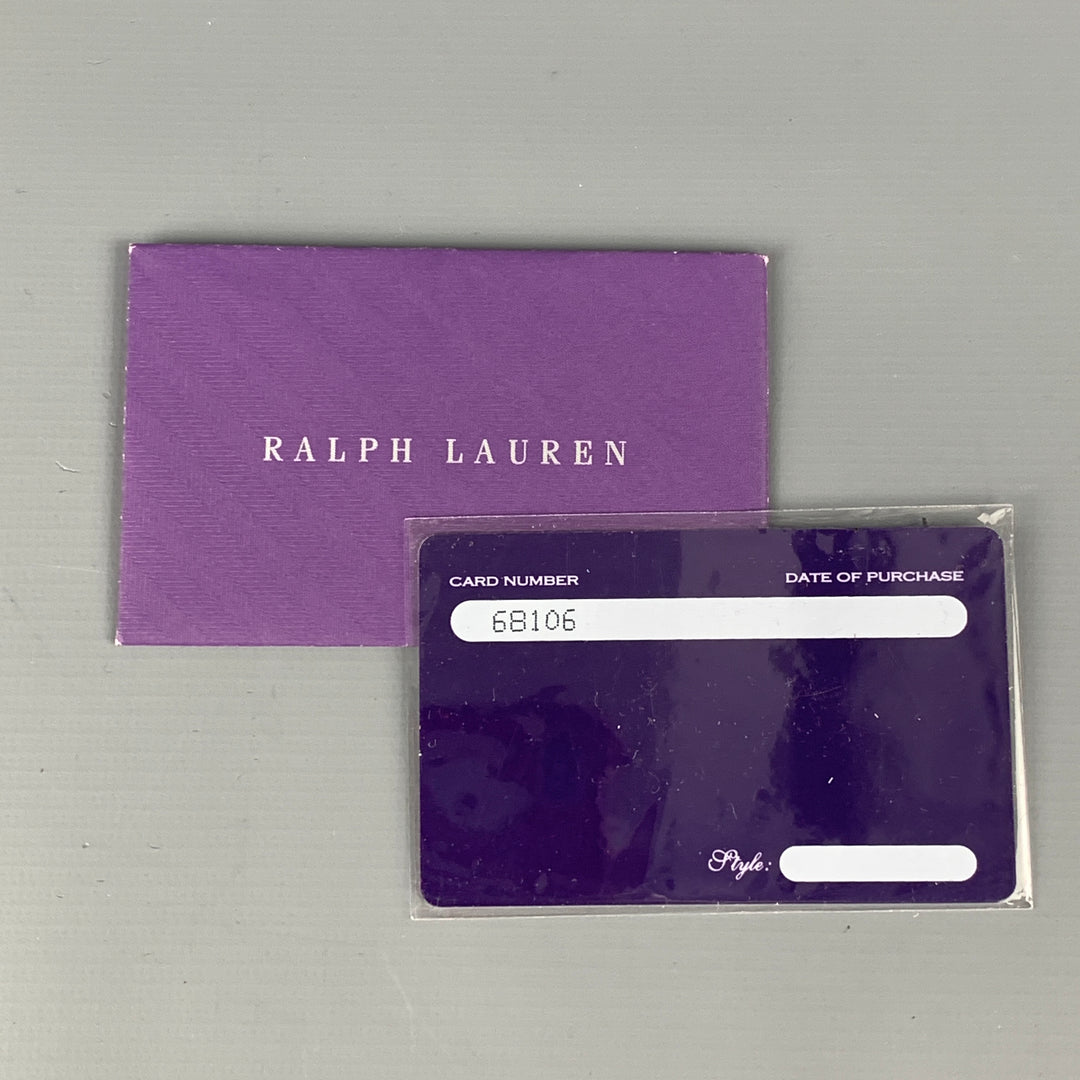 RALPH LAUREN Purple Label Black Leather Briefcase