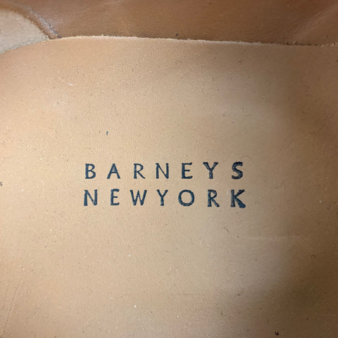 BARNEY'S NEW YORK Size 11.5 Black Leather Double Monk Strap Loafers