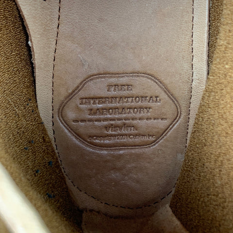 VISVIM Talla 9.5 Zapatillas deportivas de ante Ute Moc Trainer Hi-Folk color canela