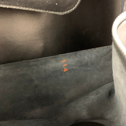 CALVIN KLEIN Black Leather Duffle Bag