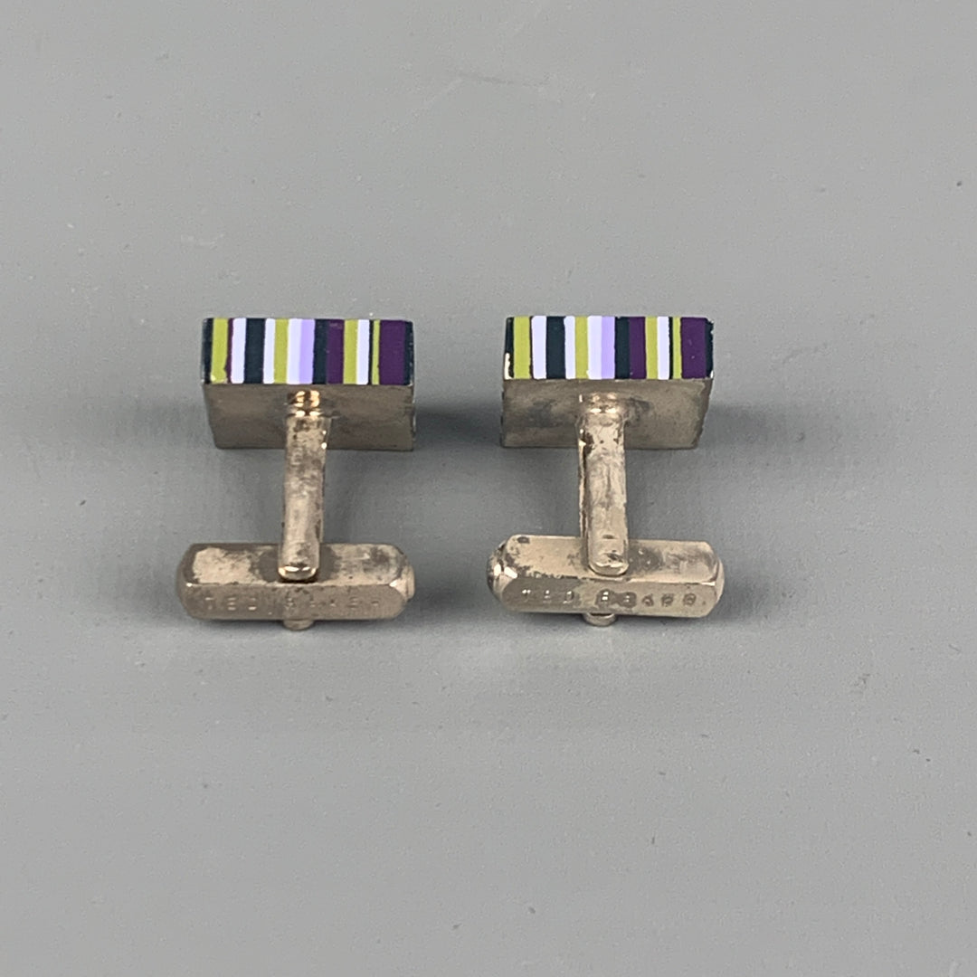 TED BAKER Silver Tone Cuff Links