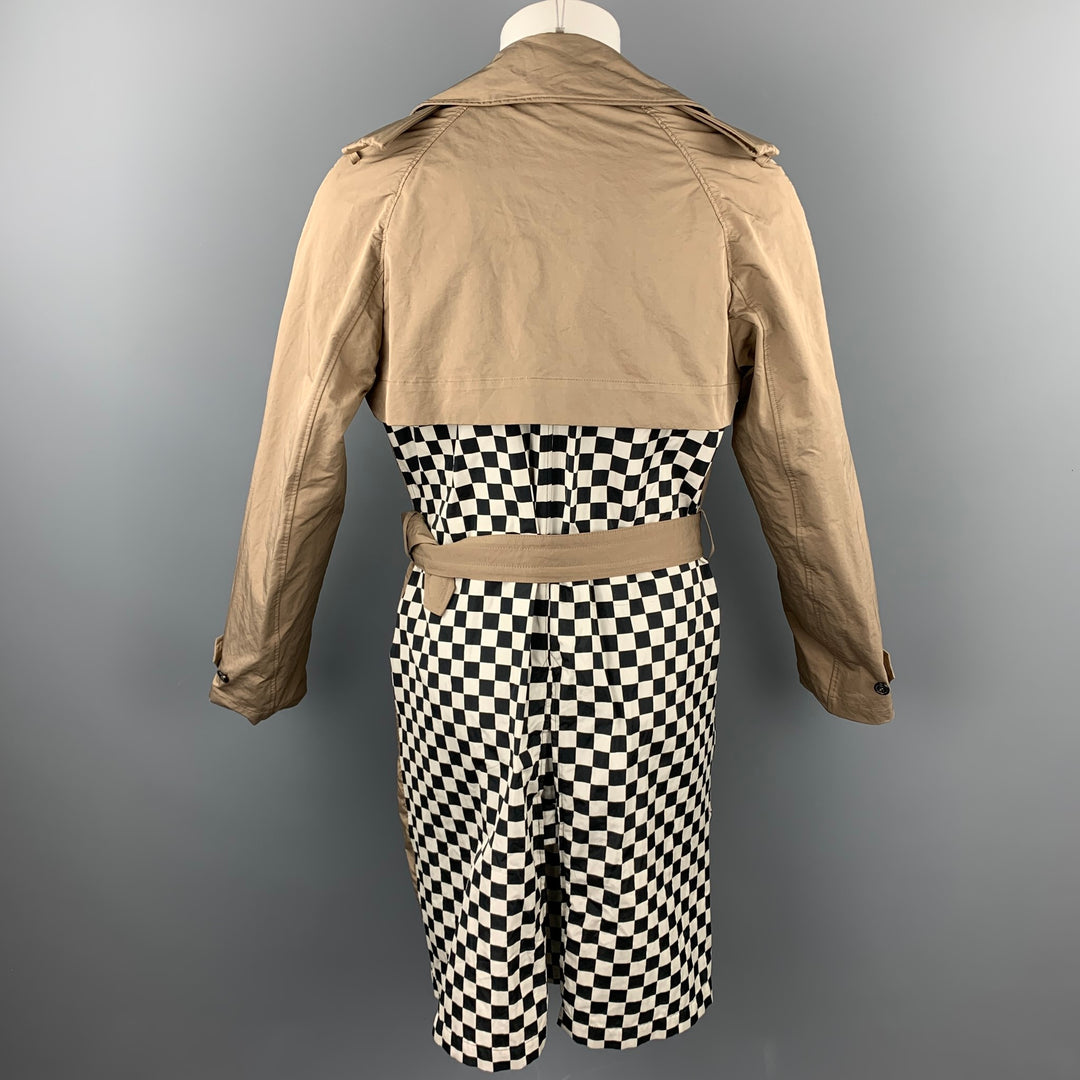 NICK WOOSTER x PAUL & SHARK Size M Tan Mixed Fabrics Polyester / Nylon Belted Trenchcoat