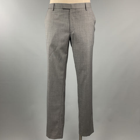SAND Size 44 Gray Acetate / Viscose Notch Lapel 36 x 32 Suit