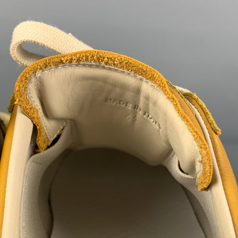 MAISON MARGIELA Zapatillas réplica de ante mostaza talla 12