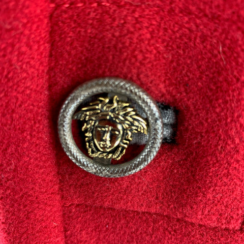 VERSACE JEANS COUTURE Size S Red Solid Wool Hooded Coat