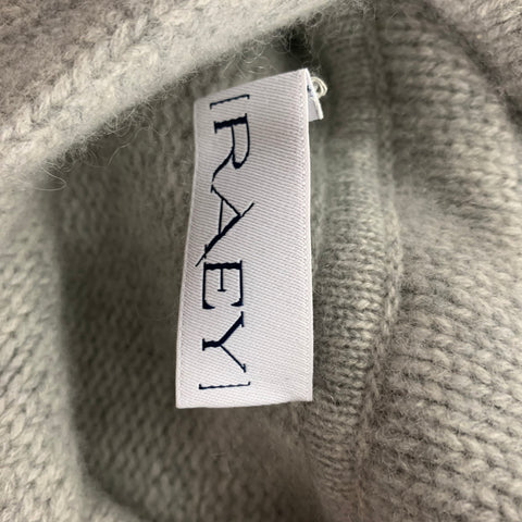 RAEY Size S Grey Heather Cashmere Hooded Sweater