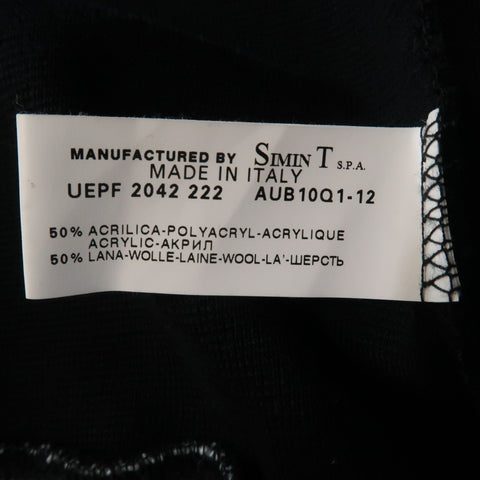 ARMANI COLLEZIONI Size L Black Solid Wool Blend Zip Up Jacket