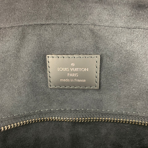 LOUIS VUITTON Navy & Blue Damier Graphite Canvas Leather Trim Canvas Porte-Documents Business Bag