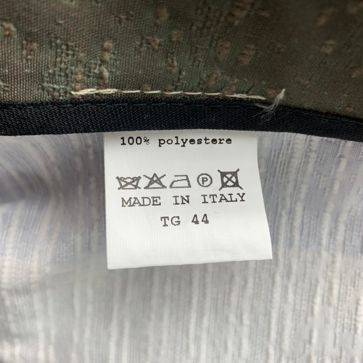 SHIRTAPORTER Size 8 Multi-Color Stripe Polyester Coat