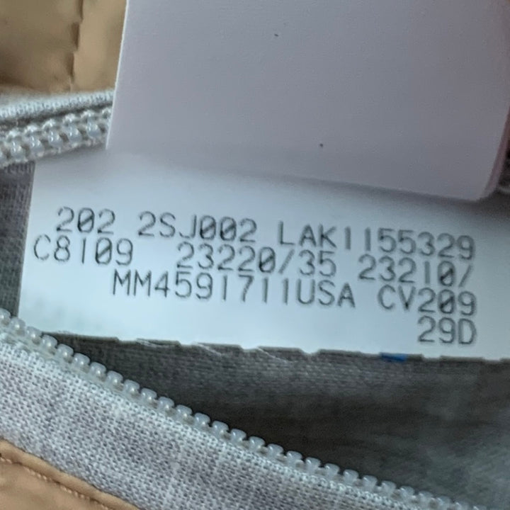 BRUNELLO CUCINELLI  Size XL Burgundy Quilted Nylon Snaps Vest