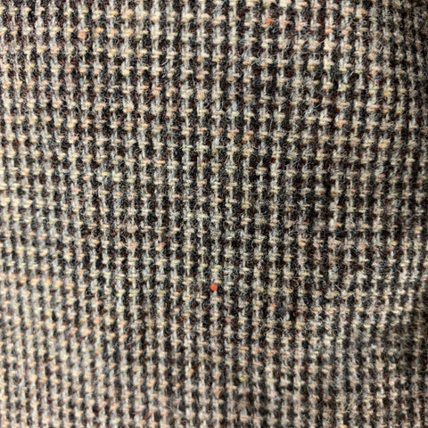 OFFICINE GENERALE Size 42 Brown Oatmeal Houndstooth Wool Blend Sport Coat