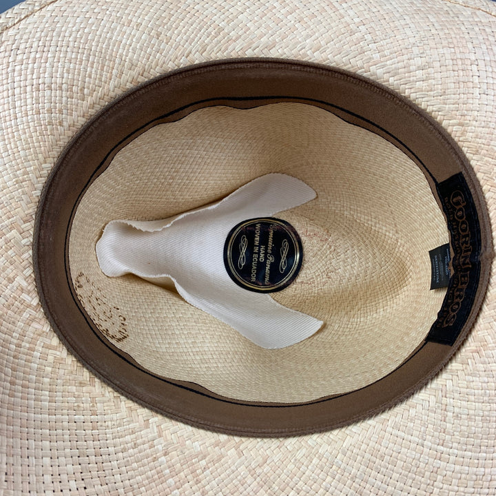 GOORIN BROTHERS Size M Natural Woven Straw Panama Hat