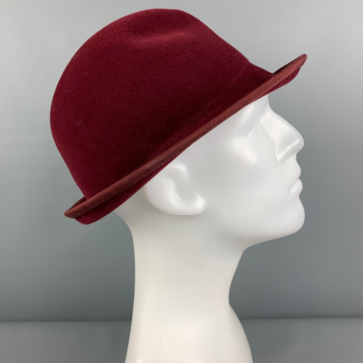 Vintage ROD KEENAN Burgundy Felt Derby Hats