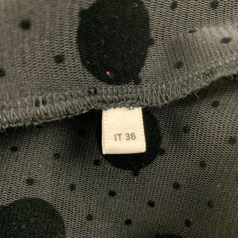 McQ by ALEXANDER MCQUEEN Size 0 Black Dots Shirt Dress