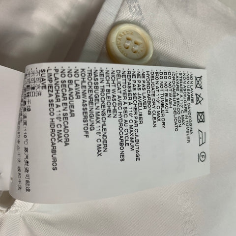 DSQUARED2 Taille 38 Manteau de sport en soie et coton uni gris blanc cassé