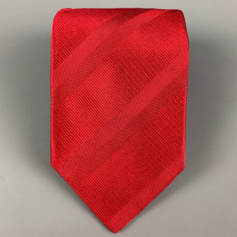 GIANFRANCO FERRE Red Two Tone Silk Tie
