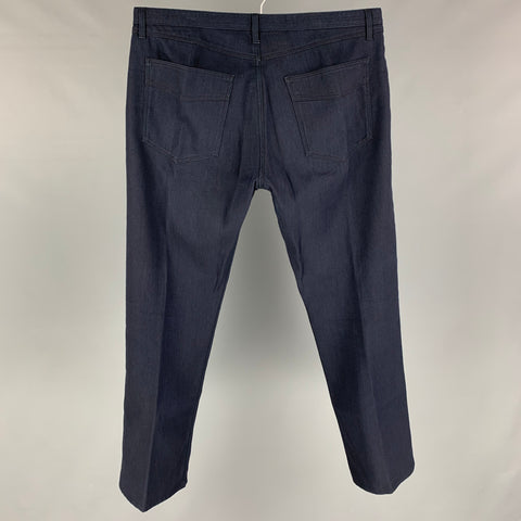 LOUIS VUITTON Size 36 Indigo Cotton Zip Fly Casual Pants