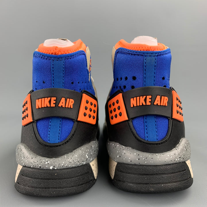 Nike Air Mowabb ACG Rattan Birch Size 10 Beige & Blue Leather High Top Sneakers