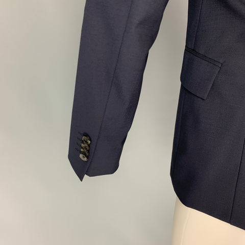 THEORY Size 36 Short Navy Wool Notch Lapel Sport Coat