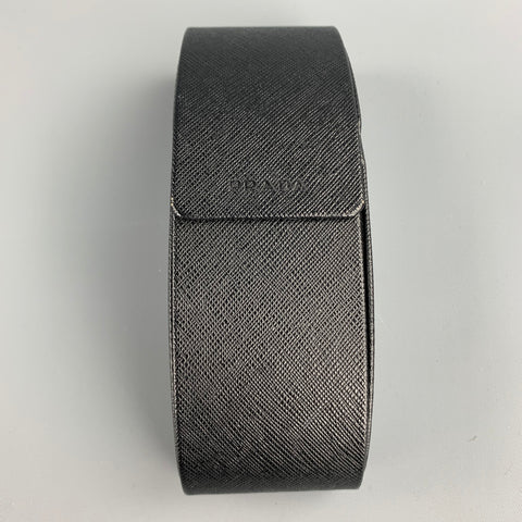 PRADA Gunmetal Tinted Blue Trim Sunglasses