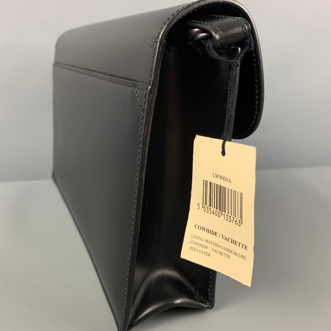 DUNHILL Black Cowhide Leather Confidential Second Bag
