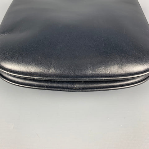 Vintage GUCCI Black Leather Shoulder Handbag