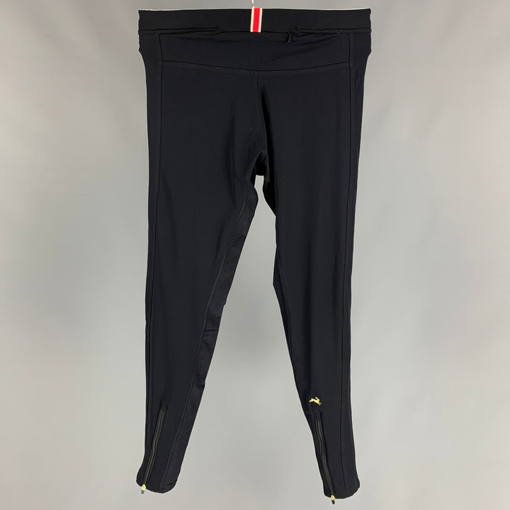 TRACKSMITH Size L Black  Polyester Leggings