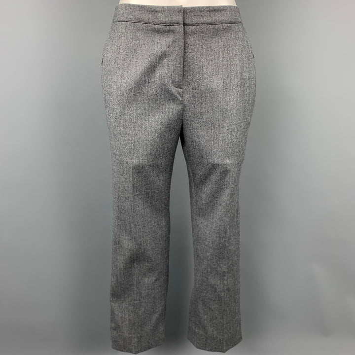 Pantalones de vestir recortados de lana gris talla 4 PERSONALIZADOS