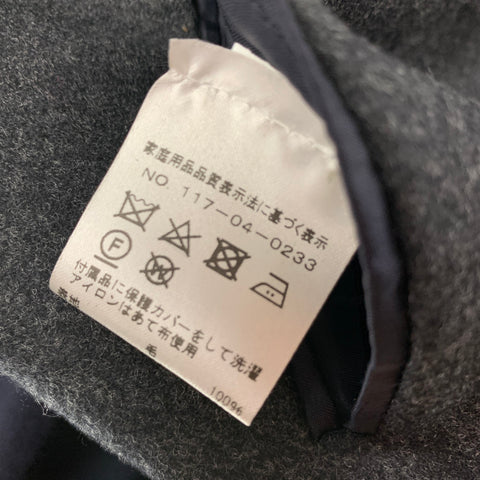 SHIPS Size 36 Charcoal Navy Color Block Wool Notch Lapel Sport Coat