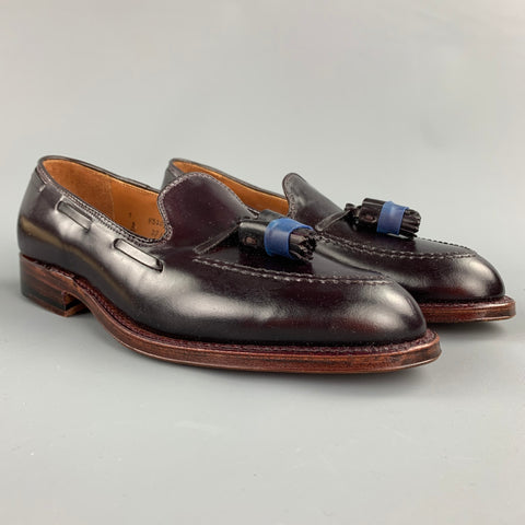 ALDEN Size 7 Dark Brown Horween Leather D7103 Tassels Loafers
