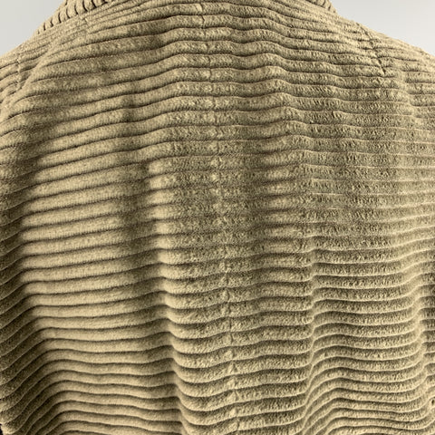 AKRIS Size 10 Taupe Corduroy Jacket Hook Eye Blazer