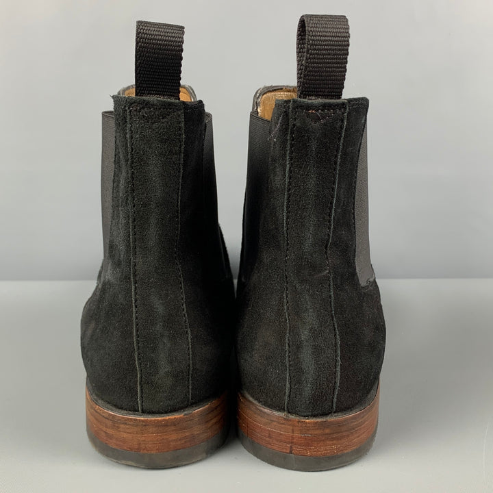 SUTRO Size 12 Black Suede Chelsea Boots